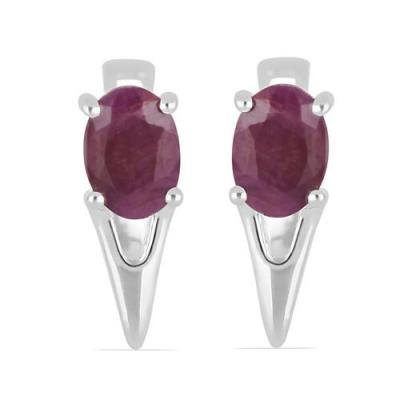 BUY REAL EMERALD GEMSTONE EARRINGS IN STERLING SILVER